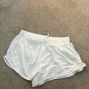 Nike White Running Shorts